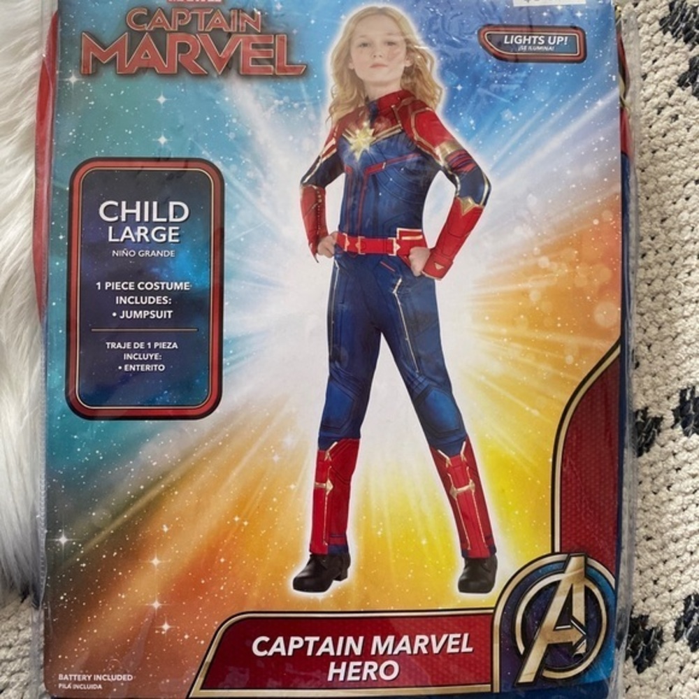 Marvel Captain America Girl Costume Sz Large
